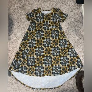 Lularoe xs Carly high low dress like new fall colors